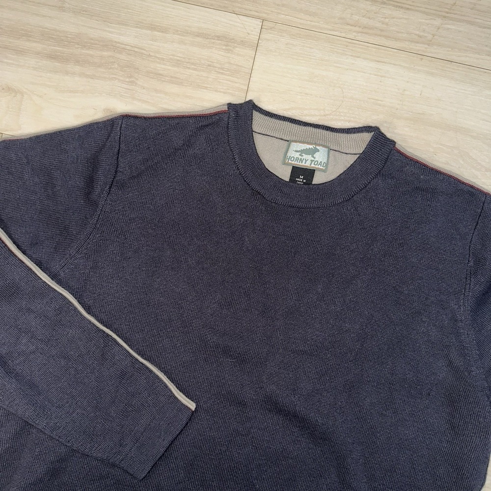 Horny Toad Merino Wool Sweater Size Medium Pullover Casual Soft Fall Lambs wool